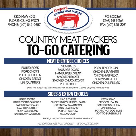 Country Pleasin' Sausage, Spices, and Sauces