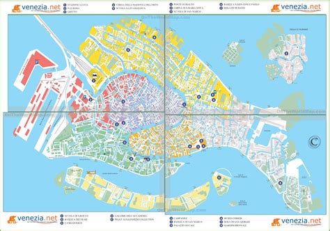 Venice sightseeing map