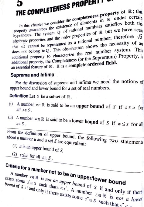 The completeness property of R - In this chapter we consider the ...