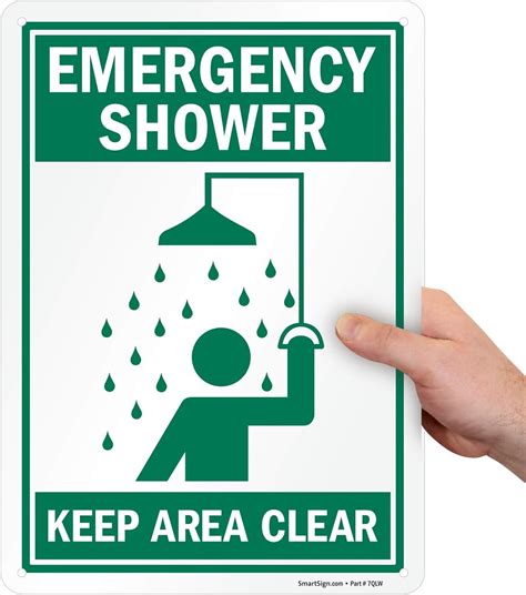 Emergency Shower Signs: Clear Guidelines And Compliance