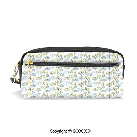 Buy Students PU Pencil Case Pouch Women Purse Wallet Bag Doodle Style ...