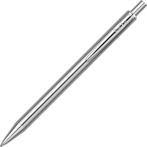 Scrikss Ball Point Pen Chromed Stainless Steel Body Click Mechanism ...
