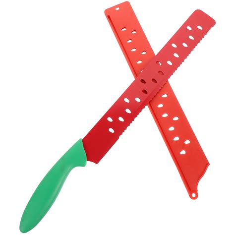 "LULULION Large Knife for Watermelon, Stainless Steel Serrated Cutter ...