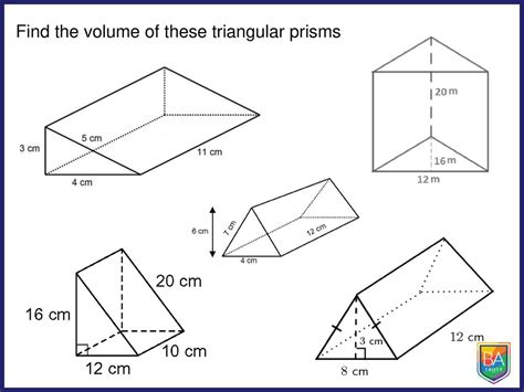 Image result for Triangular Prism Volume Worksheet Metric System