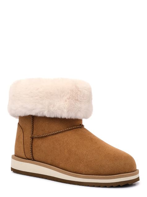 Buy Wonder Nation Little Girls & Big Girls Faux Shearling Boots, Sizes ...