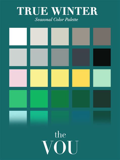 Winter Color Palette Men