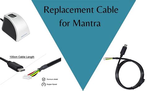 FOX MICRO Replacement Cable for Mantra MFS100 (1.8 Meter Approx)(Black ...