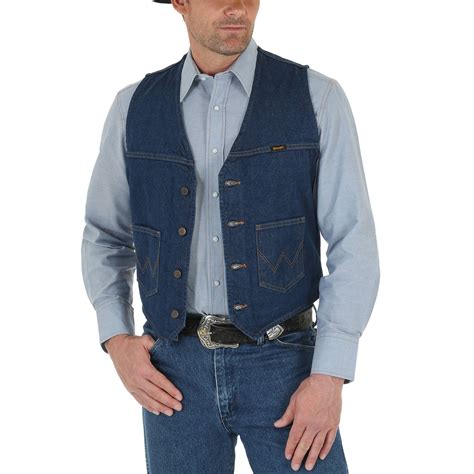 Wrangler Denim Vests For Men