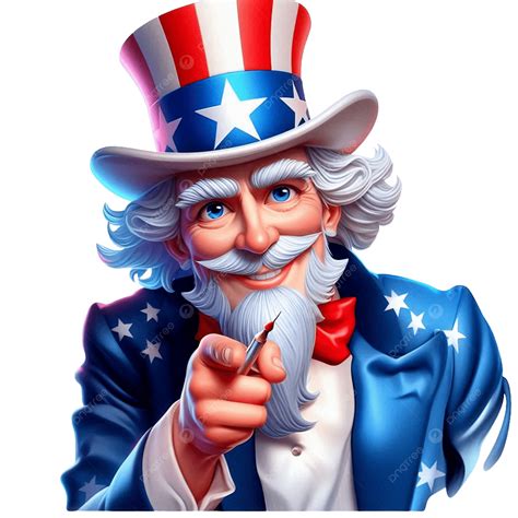Uncle Sam With Hat, Uncle, Sam, Hat PNG Transparent Image and Clipart ...