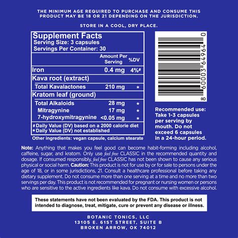 Kava Solutions | Feel Free Capsules | Botanic Tonics