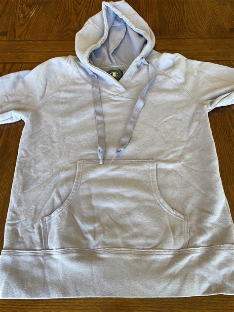 Champion Light Purple Sweatshirt Hoodie Pull Over Long Sleeve Sz L ...