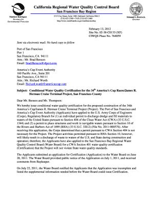 Fillable Online waterboards ca Letterhead - State Water Resources ...