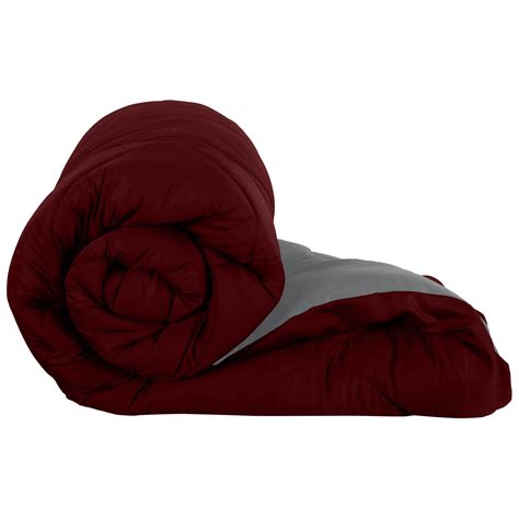 Maroon-Grey Double Bed Comforter – JaipurFabric®