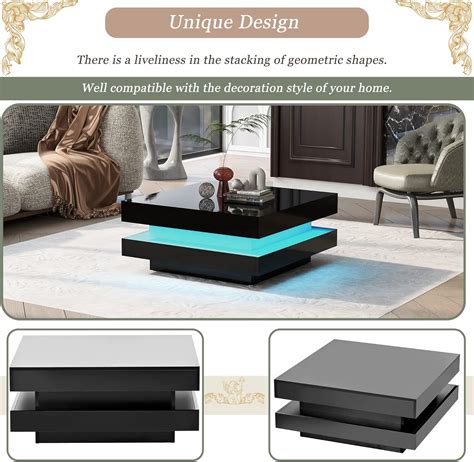 Bellemave LED Coffee Table for Living Room, Wood India | Ubuy