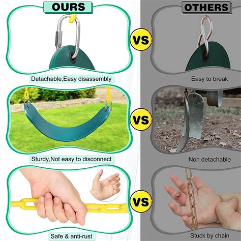 Buy REZNOR EVA Plastic Flexible Swing Seat with 79 inch Plastic Coated ...