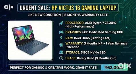 URGENT SALE : HP VICTUS Gaming Laptop - UNDER WARRANTY - Computers ...
