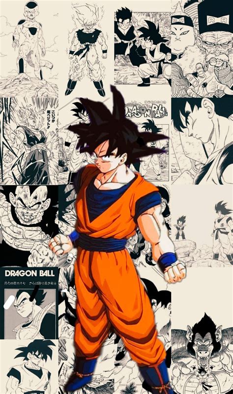 Download Dragon Ball Goku Manga Panel Wallpaper | Wallpapers.com