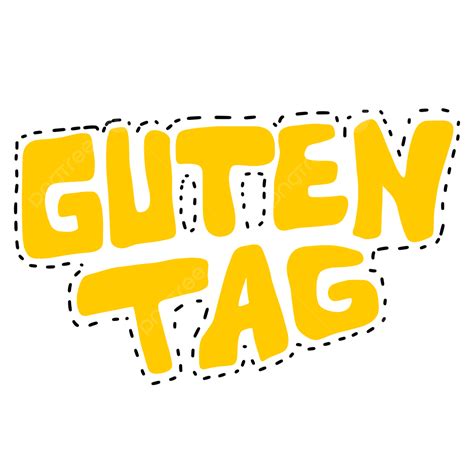 Typography Art Vector Hd Images, Guten Tag Typography Vector Art, Guten ...