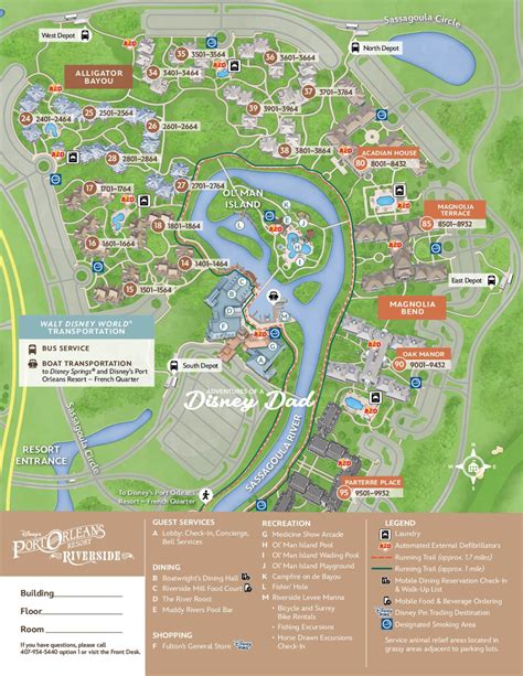 Disney’s Port Orleans Riverside Resort Map - www.adventuresofadisneydad.com