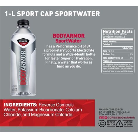 BODYARMOR Sport Alkaline Water, Fl Oz, 24 Pack Bottles, 46% OFF