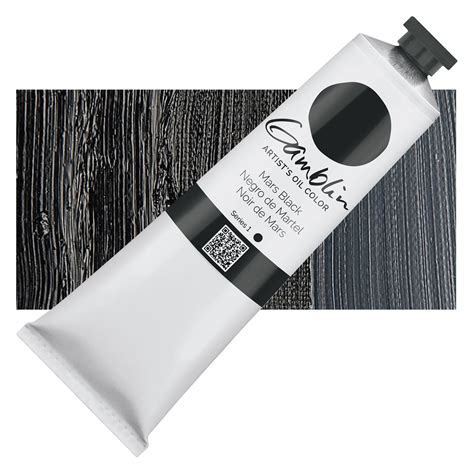 Gamblin Artist's Oil Color - Mars Black, 150 ml tube| Utrecht Art Supplies