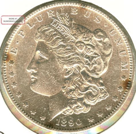 1890 S Ms Uncirculated Morgan Silver Dollar Lower Mintage Coin
