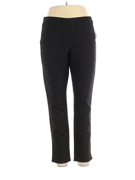 Karen Scott Black Casual Pants Size XL (Petite) - 59% off | thredUP