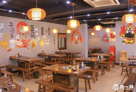 串串香店面墙壁装饰设计效果图-家居美图_装一网装修效果图