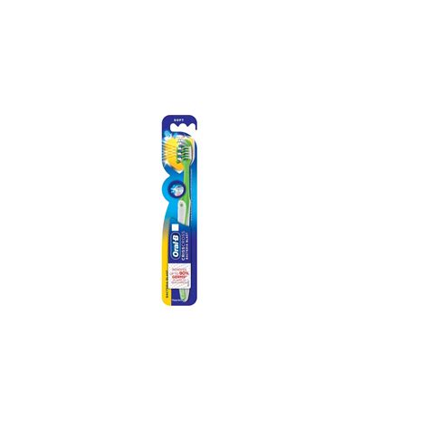 Buy Oral-B Criss Cross Bacteria Blast Manual, Adult, Green Toothbrush ...