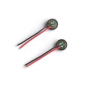 Anonymous 10 Pcs 6mm x 3.5mm 2 Wire Cable MIC Capsule Electret ...