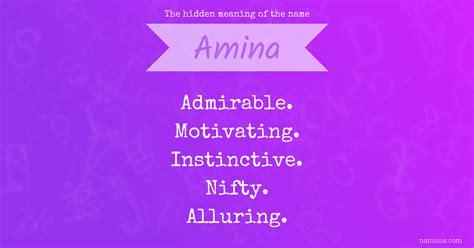 Amina Name