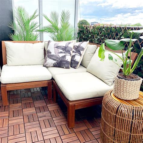 RUNNEN decking, outdoor, brown stained, 9 sq feet - IKEA | Patio ...