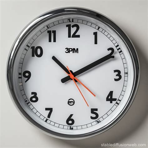 3 PM Clock | Stable Diffusion Online