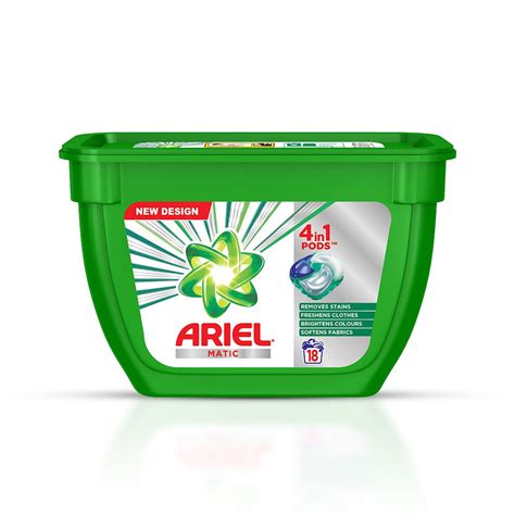 Ariel Matic 4in1 PODs Detergent Pack 18 ct -for Top & Front load ...