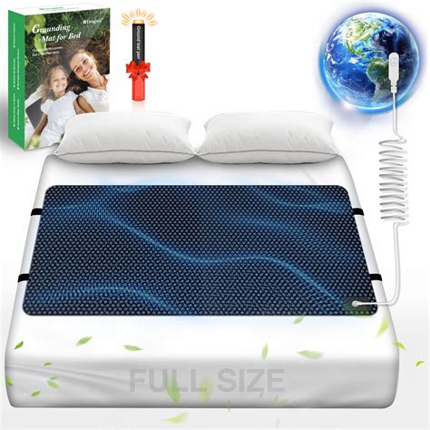 Grounding Mat for Bed, Grounding Pad for Sleep, Anti-Slip PU Leather ...