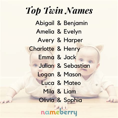Cute Baby Names For Twins
