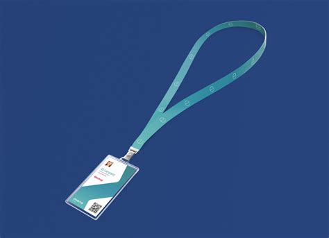 ID Card Lanyard Mockup | Free PSD Templates