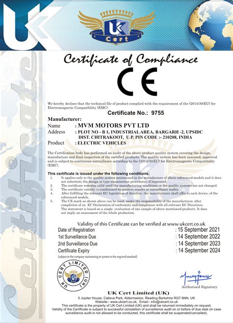 Certificates - Mvm Motors Pvt. Ltd. from Prayagraj Uttar Pradesh India