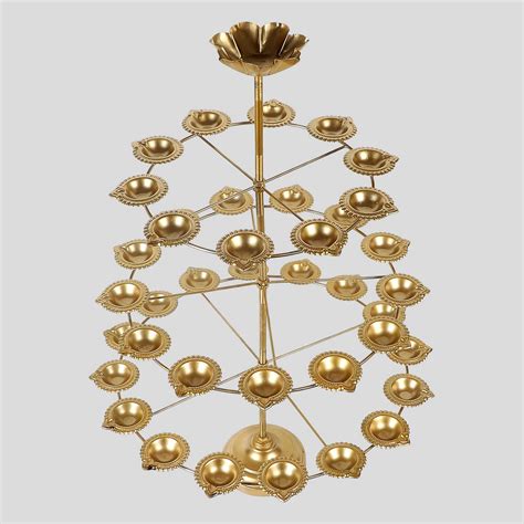 Buy Handmade Three Layer 40 Diya Tealight Holder With Detachable Stands ...