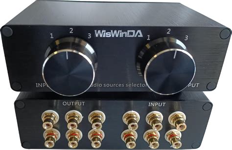 Amazon.com: 4-in 1-Out Pro RCA Audio Switch Box Audio Converter 4 ...