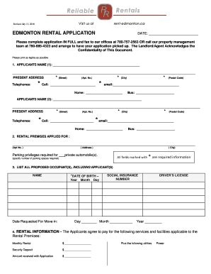 Fillable Online rent-edmonton RENTAL APPLICATION DATE: - rent-edmonton ...