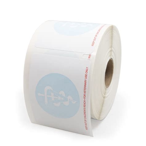 Buy Veterinary Prescription Labels with Caduceus Watermark and Warning ...