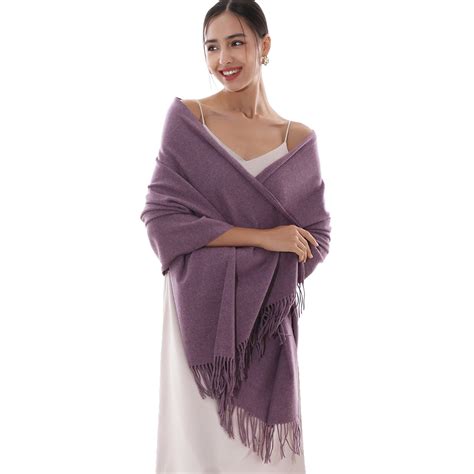 RIIQIICHY Women's Long Wrap Winter Pashmina Shawls for Evening Dresses ...