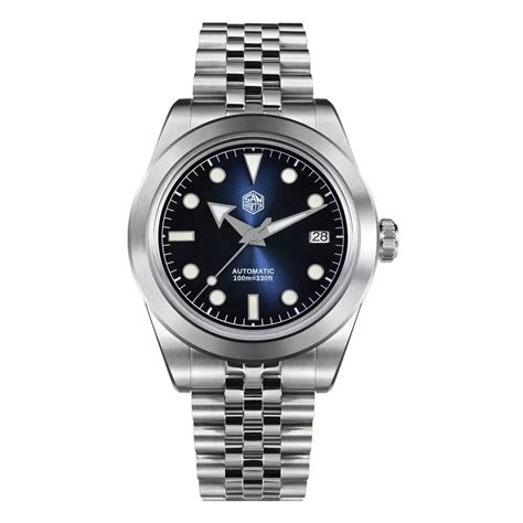 San Martin New 39mm Diver Watch NH35 Automatic Mechanical Sapphire bro ...