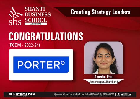 Successful Placements – Shanti Business School, Ahmedabad