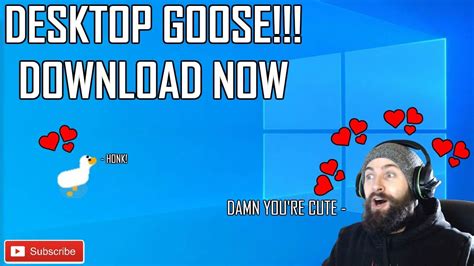 DESKTOP GOOSE - Free Download - Untitled Goose Game Goose Runs Havoc on Your Desktop!