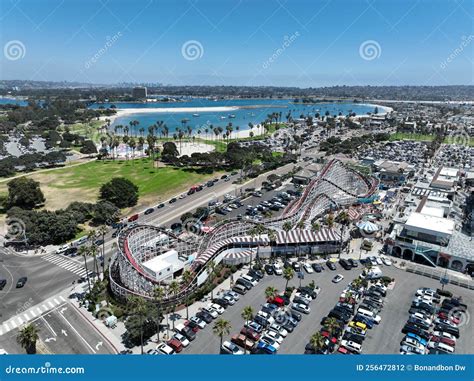Aerial View of Belmont Park, an Amusement Park Built in 1925 on the ...