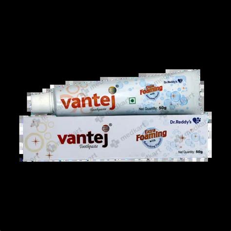VANTEJ TOOTHPASTE 50 GM Price, Uses, Side Effects & Substitutes | Medkart