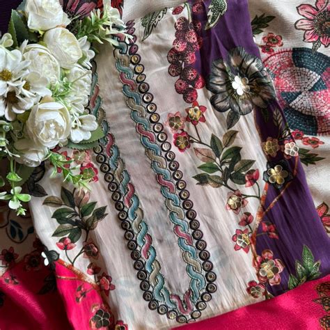 Pure Digital printed crepe Unstitched suit – Aisha Creations