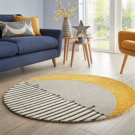 Buy Safiya Carpet Export Quality Handmade Woolen Round Carpet for ...